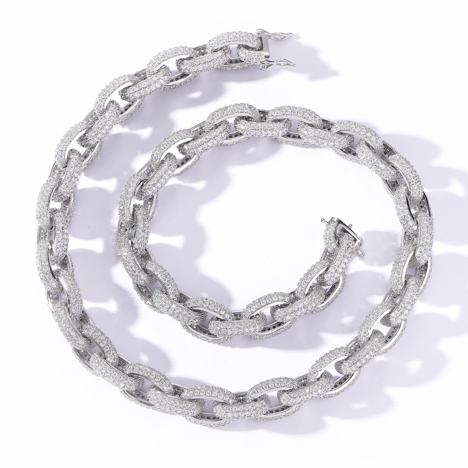 13mm Moissanite Hip Hop O-Chain Necklace