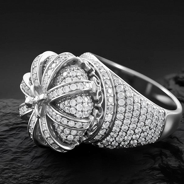 Moissanite Creative Crown Ring