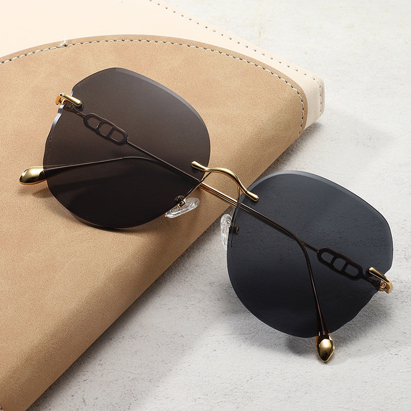 Retro Rimless Sunglasses
