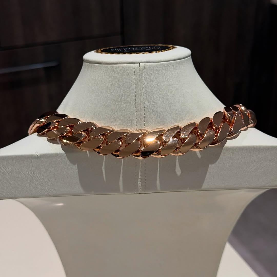 20mm Moissanite Custom Letter Buckle Cuban Chain