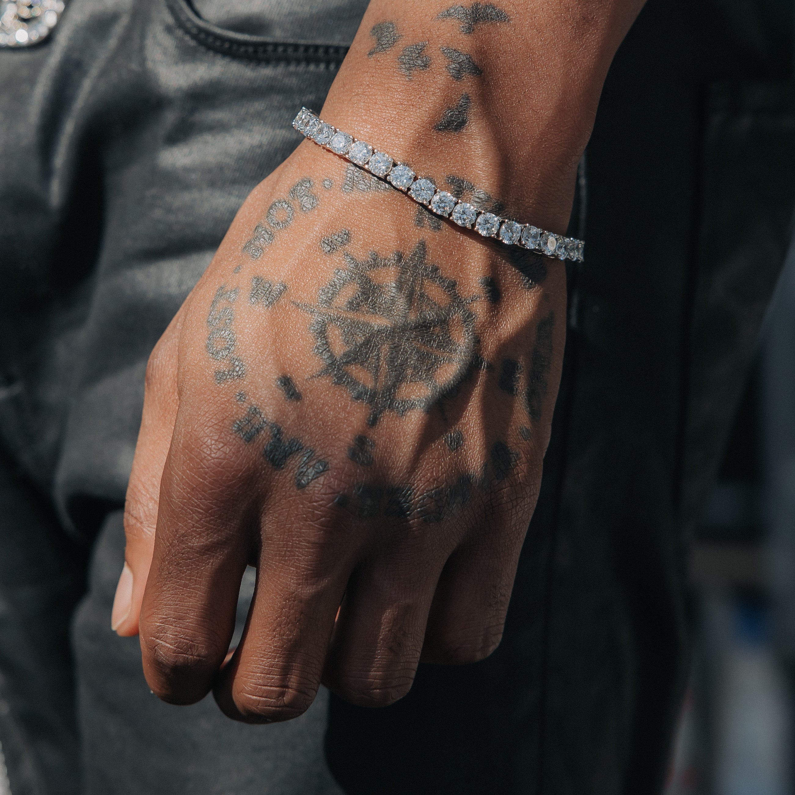 5mm S925 Silver Moissanite Tennis Bracelet