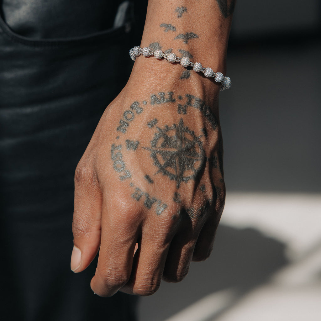 8mm Moissanite Beads Bracelet