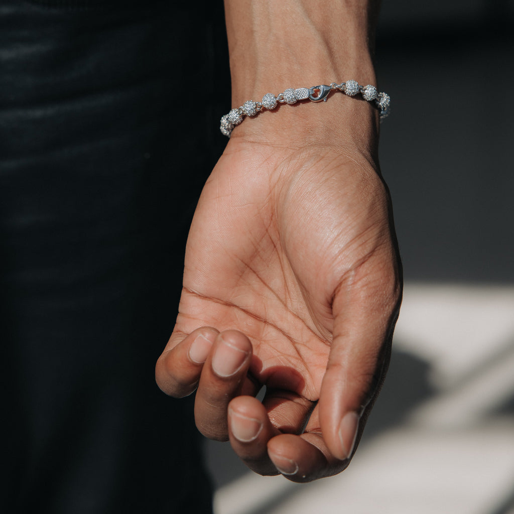 8mm Moissanite Beads Bracelet