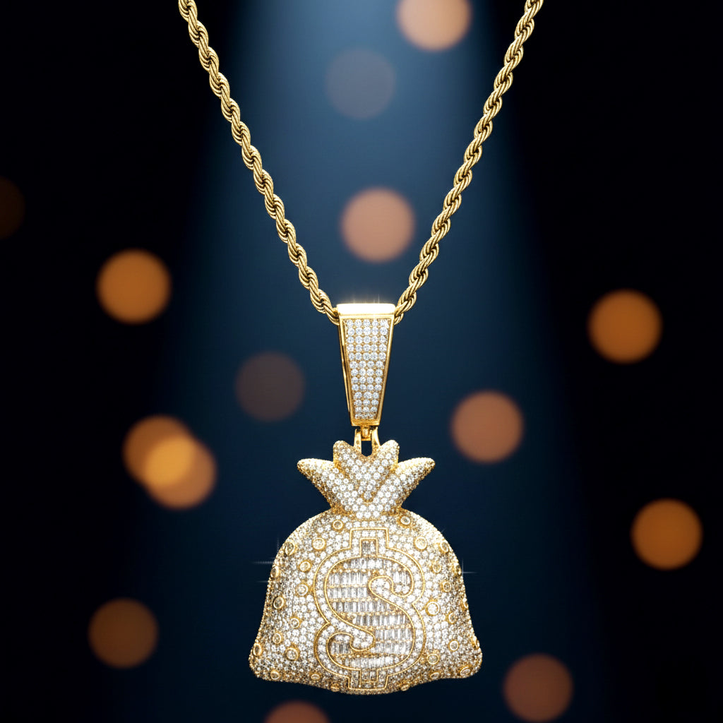 Dollar Bag Hip-Hop Street Style Pendant for Men【A44】