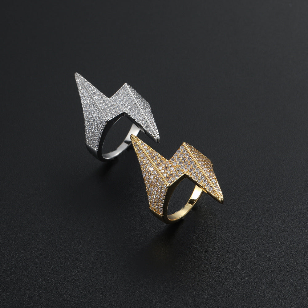 Hip Hop | "Lightning" Iced Out Ring