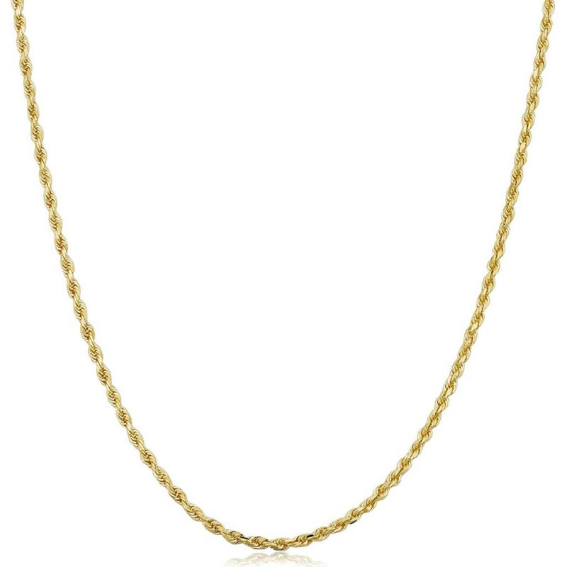 3mm 18K Gold Finish Rope Chain