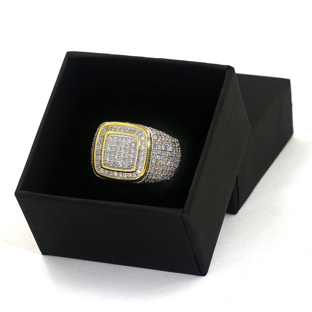 Hip Hop | Round Cut Men's Ring