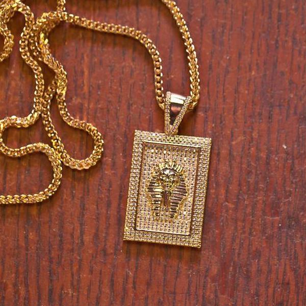 Moissanite Square Tut Pendant