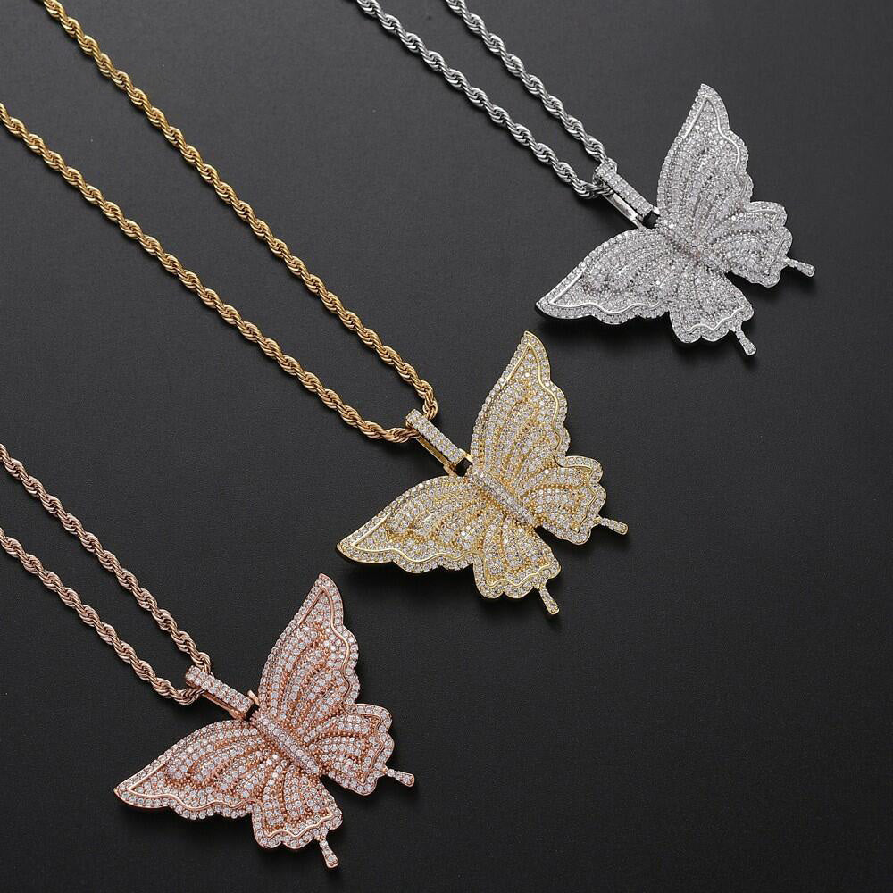 Butterfly Design Pendant Necklace