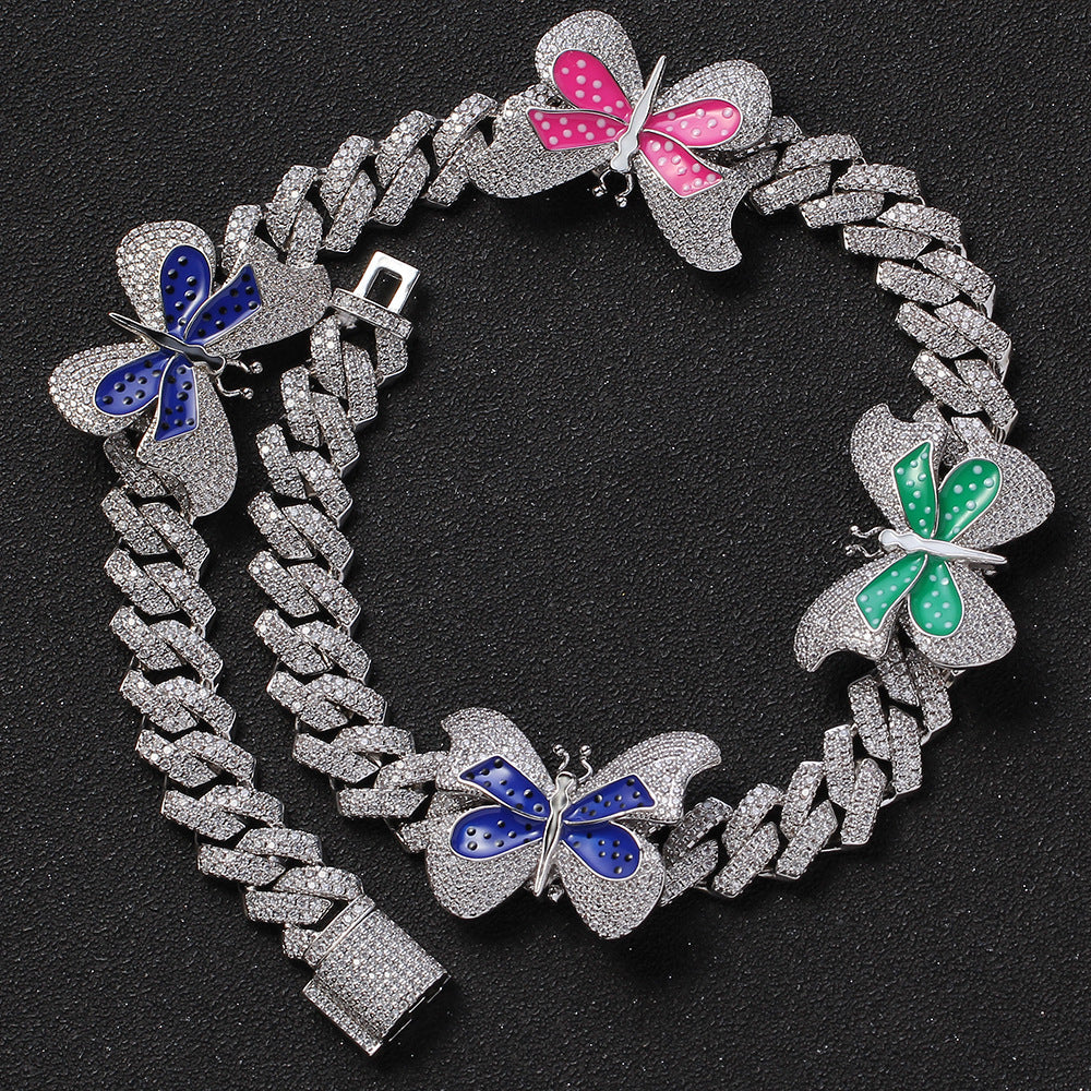 13mm Personalized Butterfly Necklace