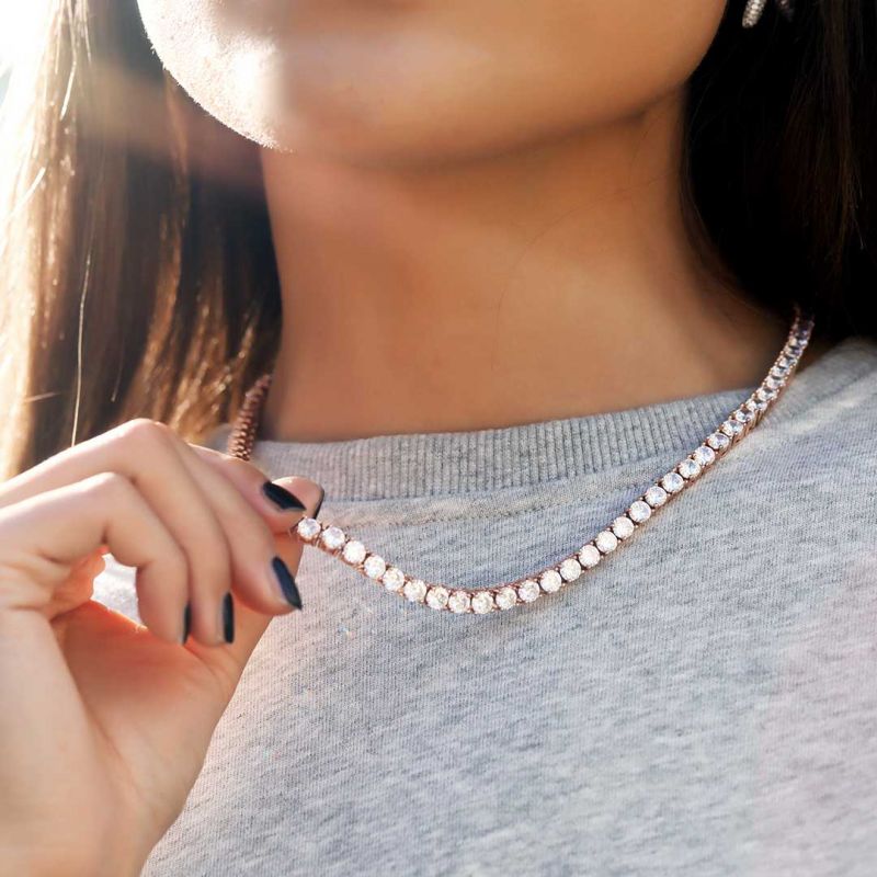 Women's 5mm Tennis Chain in Rose Gold