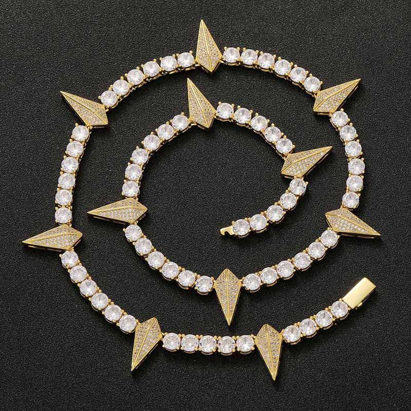 5mm Moissanite Fight Tooth and Claw Tennis Chain