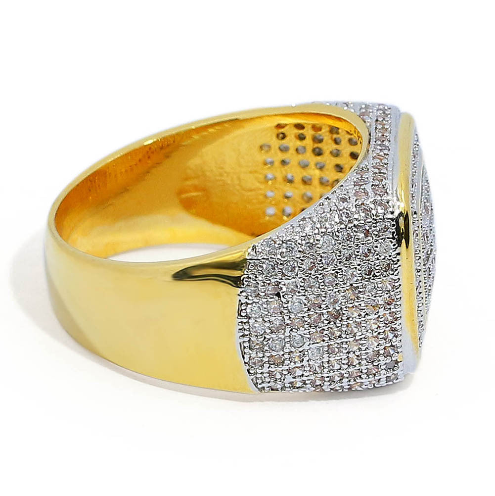 Hip Hop | Round Cut Men's Ring