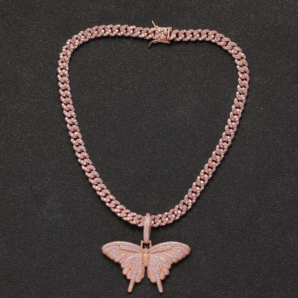 8mm Butterfly Cuban Chain