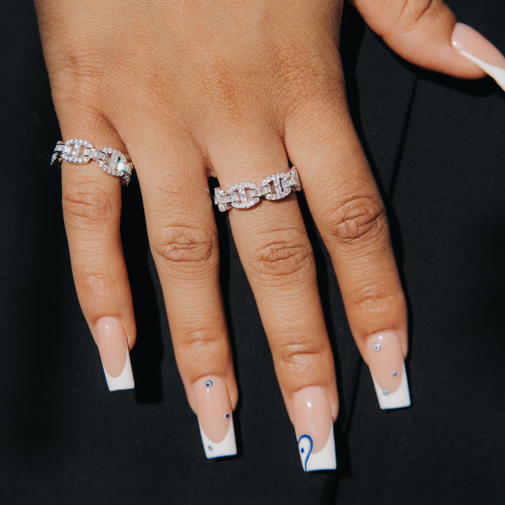 Baguette Mariner Ring White Gold