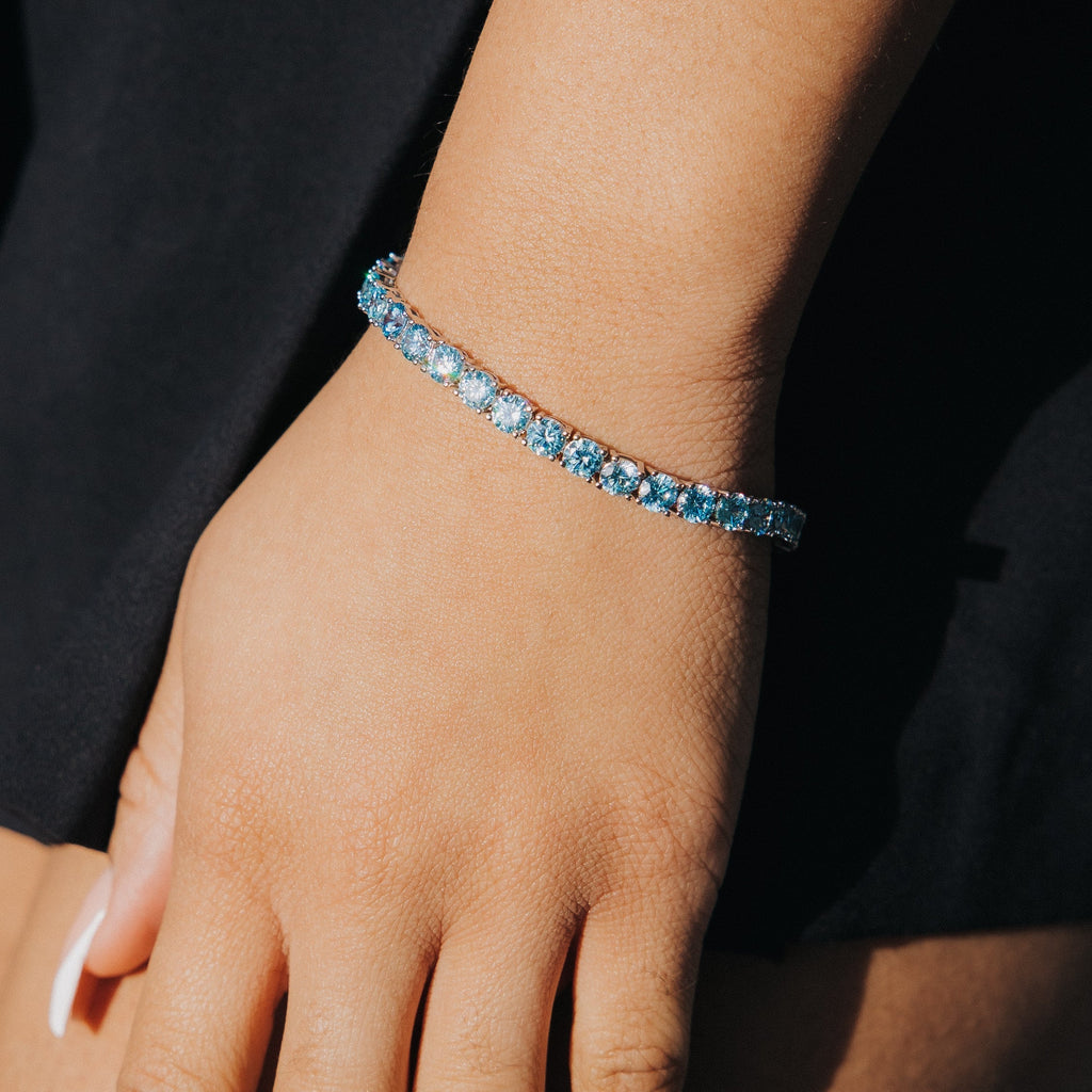 5mm Blue Tennis Bracelet