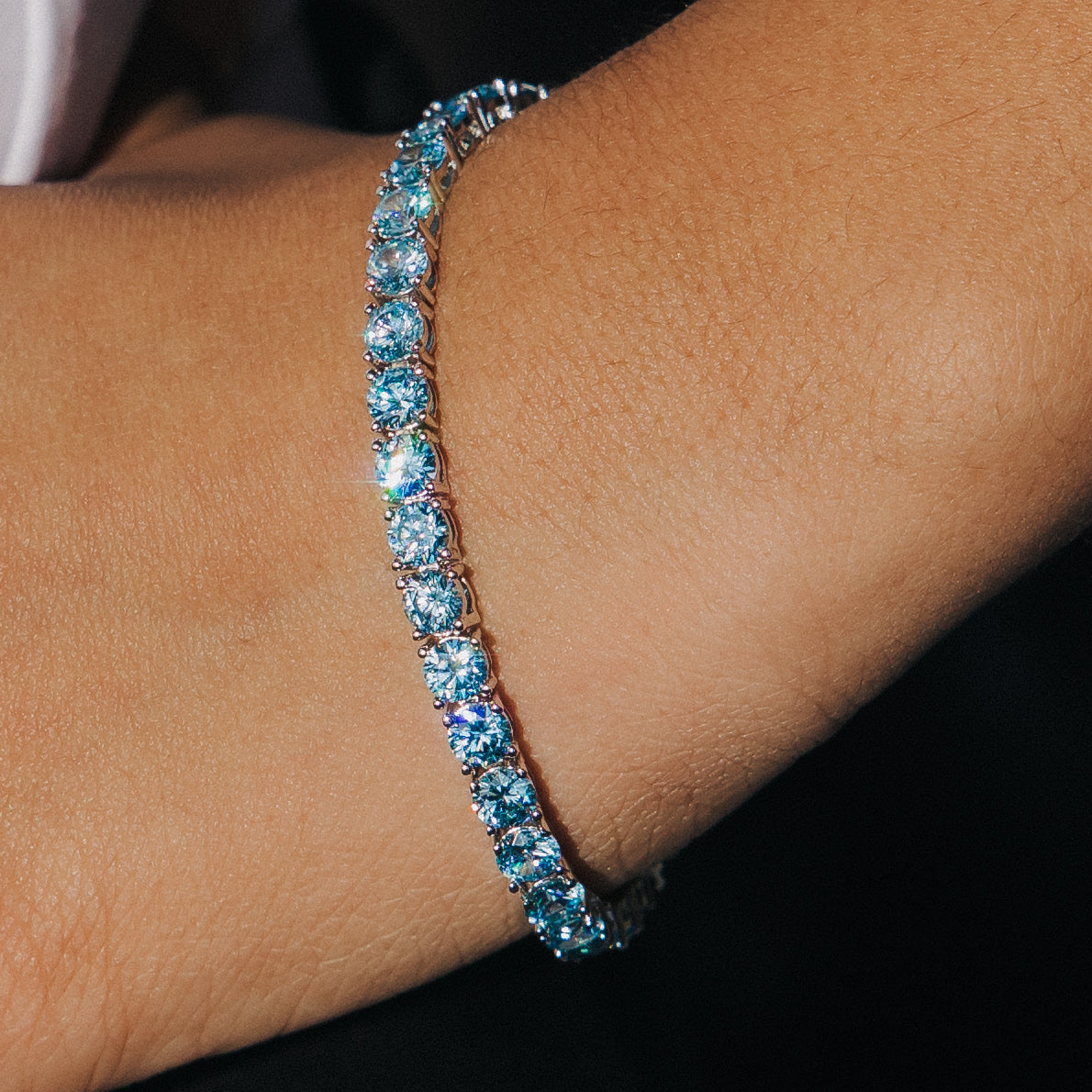 5mm Blue Tennis Bracelet