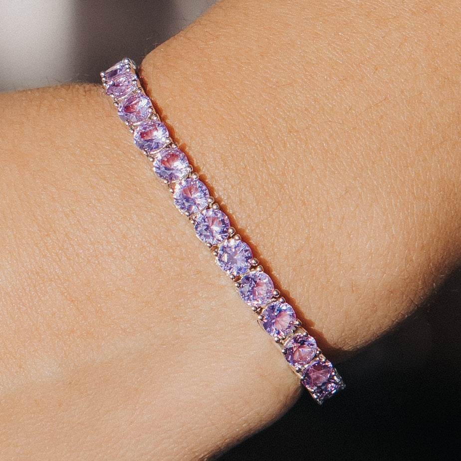 5mm Purple Tennis Bracelet