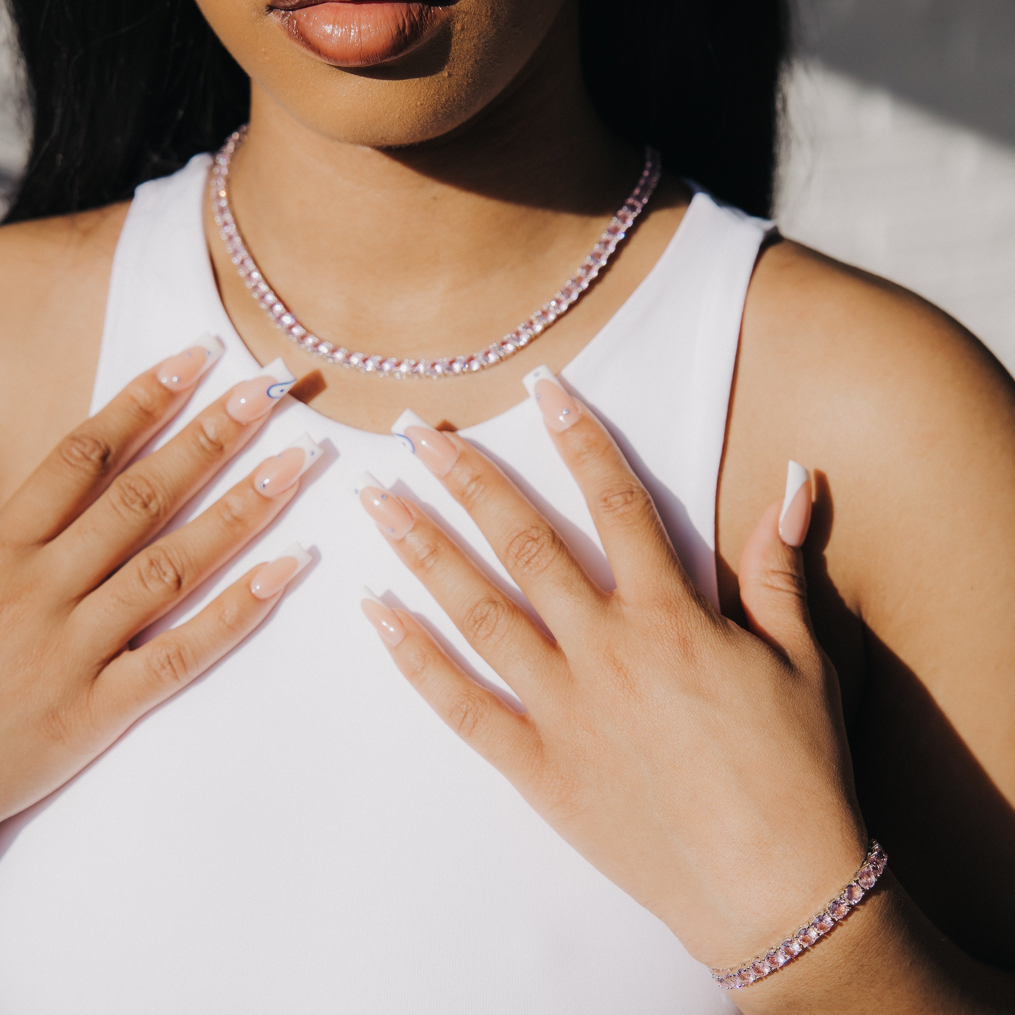 5mm Pink Tennis Chain