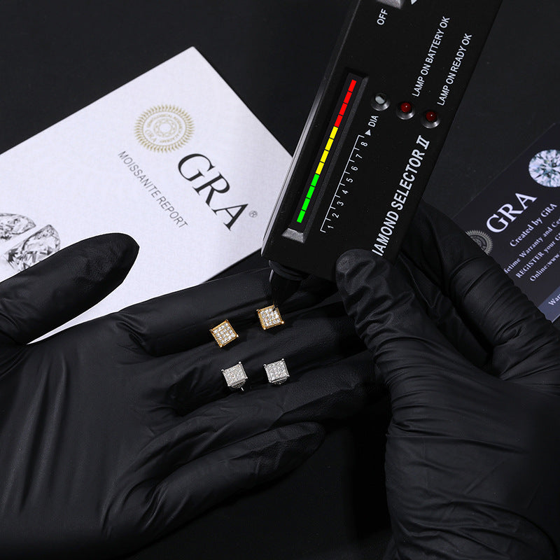 S925 & VVS Moissanite 1.2mm Earrings