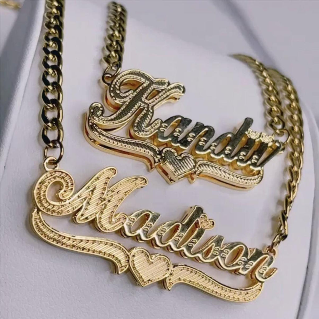 Alphabet Double Layer Custom Pendents