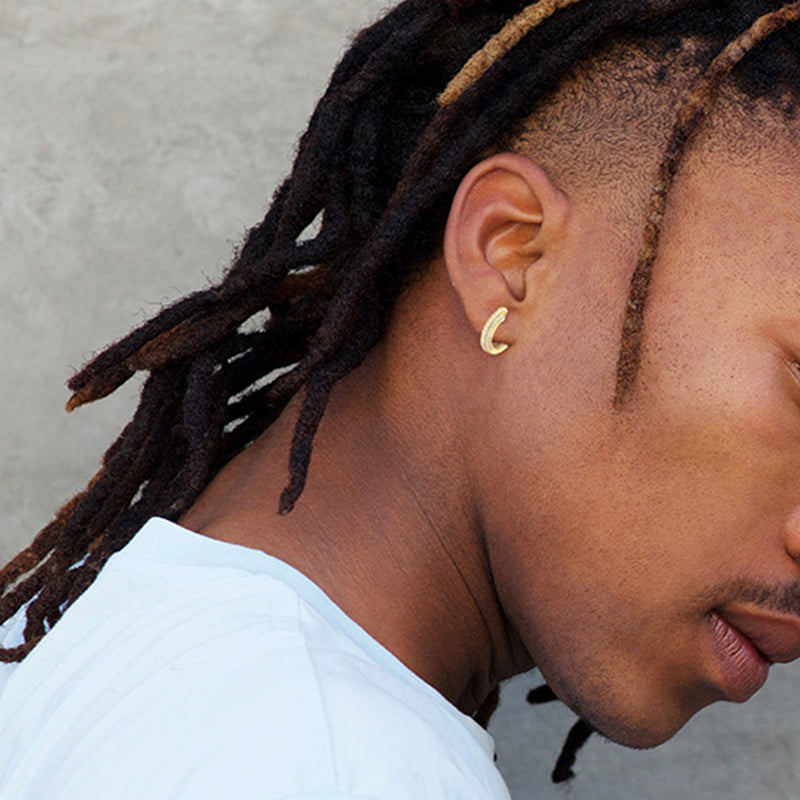 S925 Moissanite Round Earrings