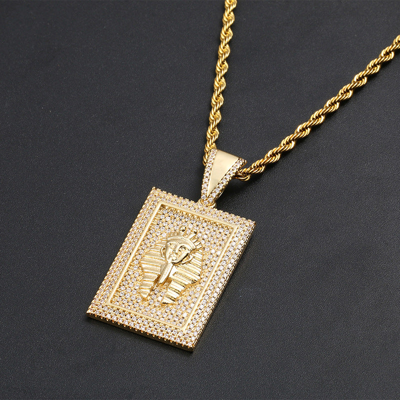 Moissanite Square Tut Pendant