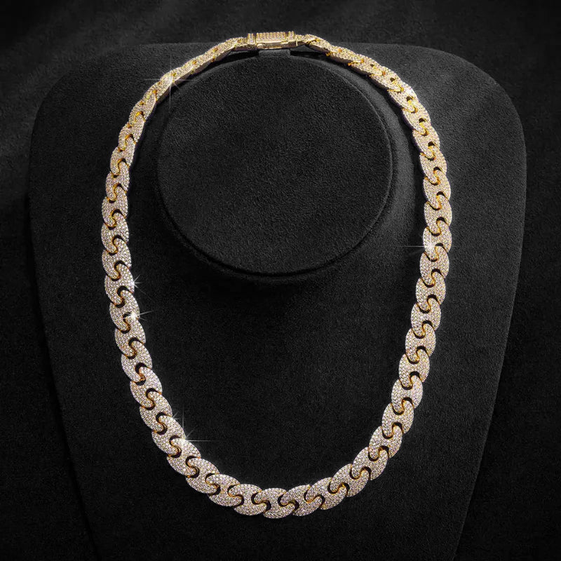 12MM Iced Out Cuban Link Chain