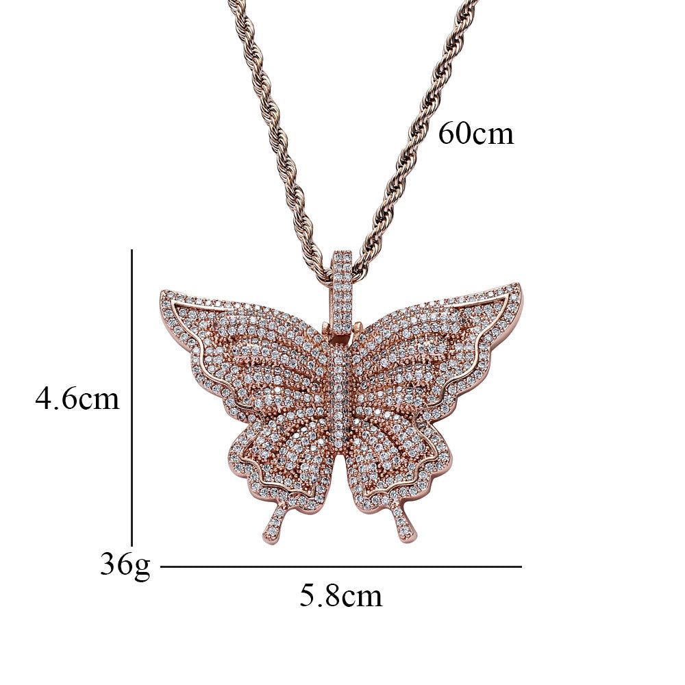 Butterfly Design Pendant Necklace