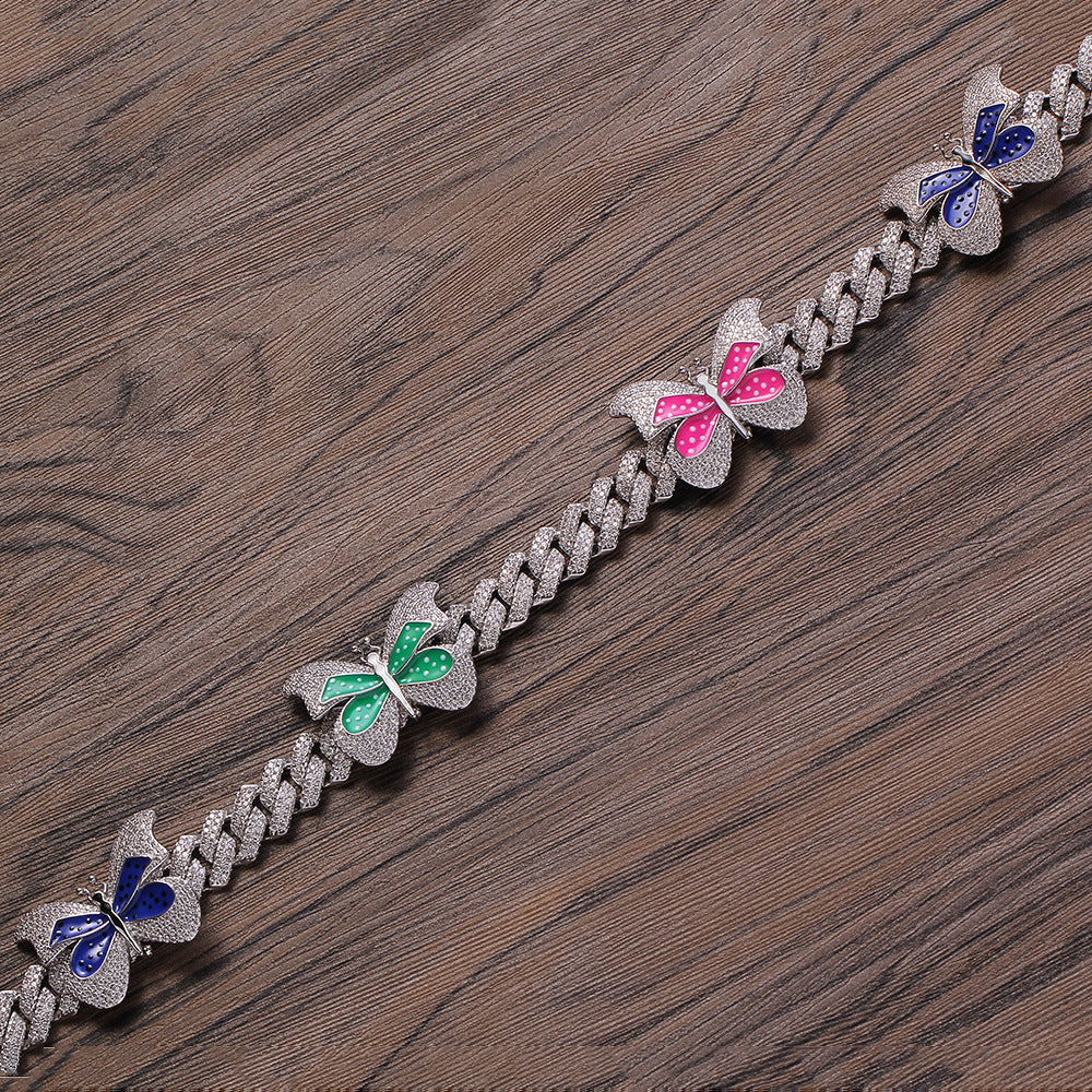 13mm Personalized Butterfly Necklace