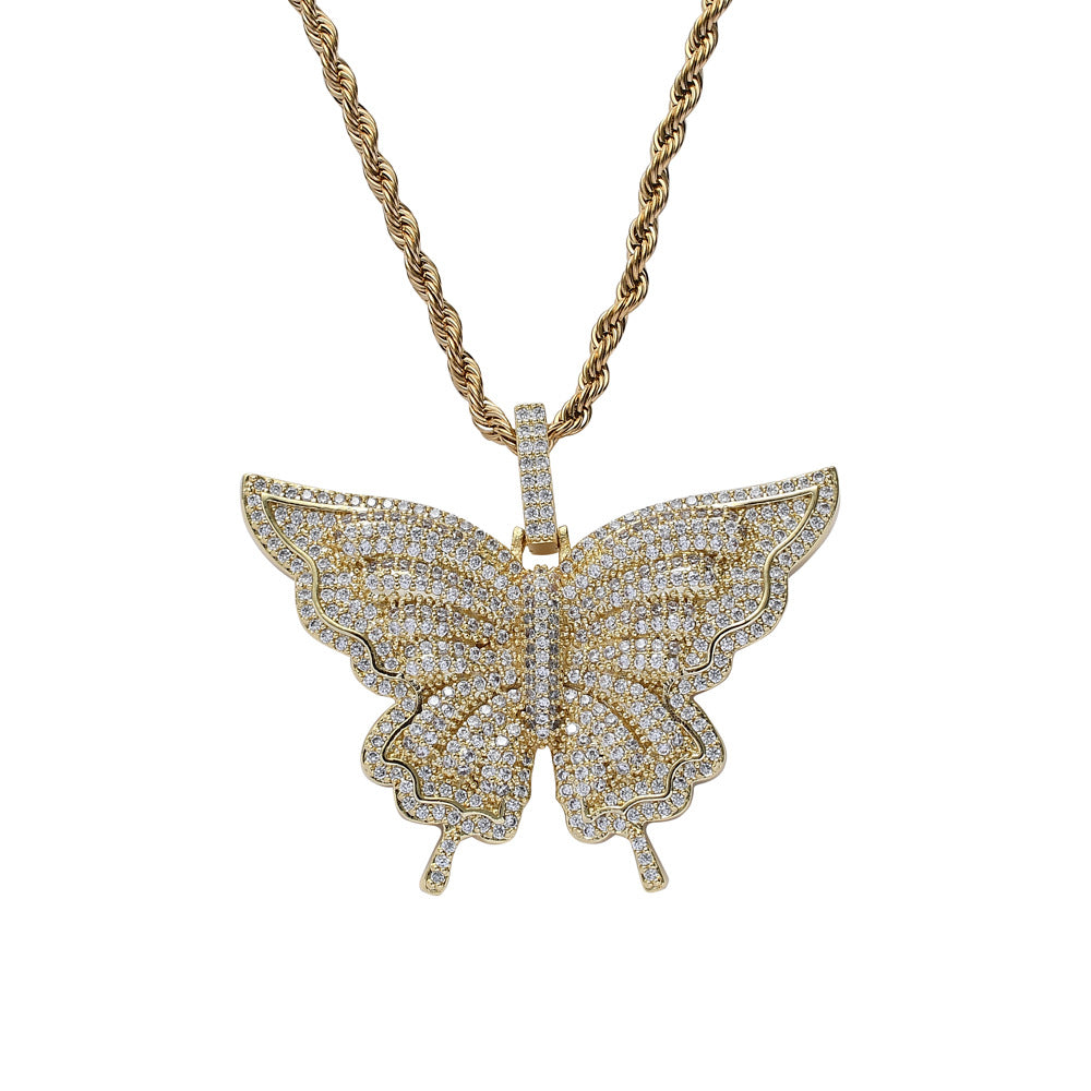 Butterfly Design Pendant Necklace