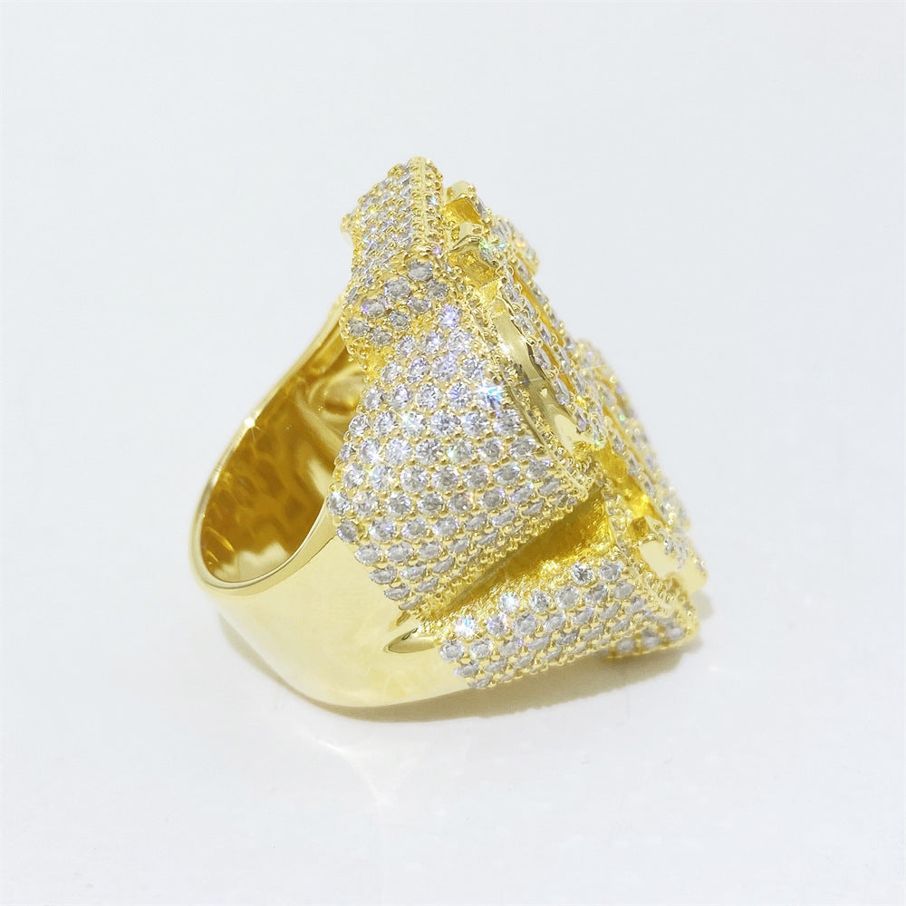 Moissanite Dollar Ring