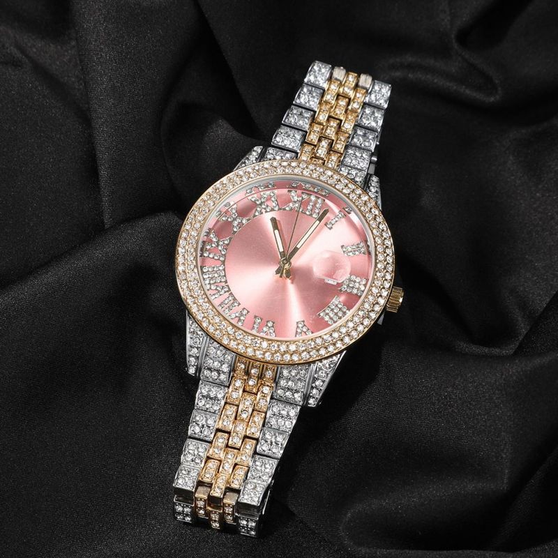 Iced Micro Pavé Watch - 42mm Pink Dial