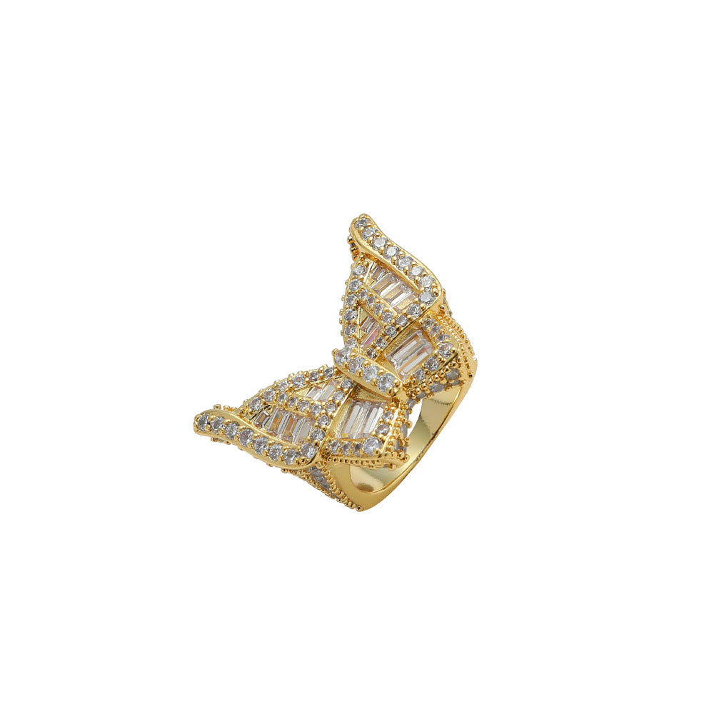 Butterfly Three-dimensional Ring