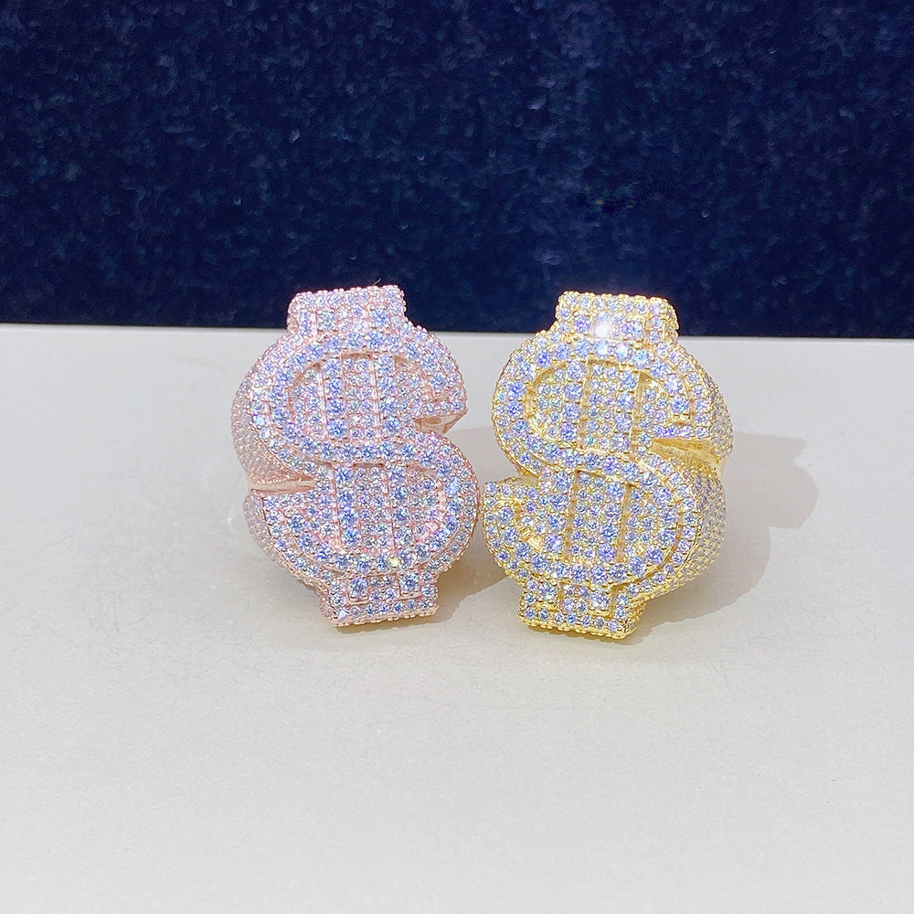 Moissanite Dollar Ring