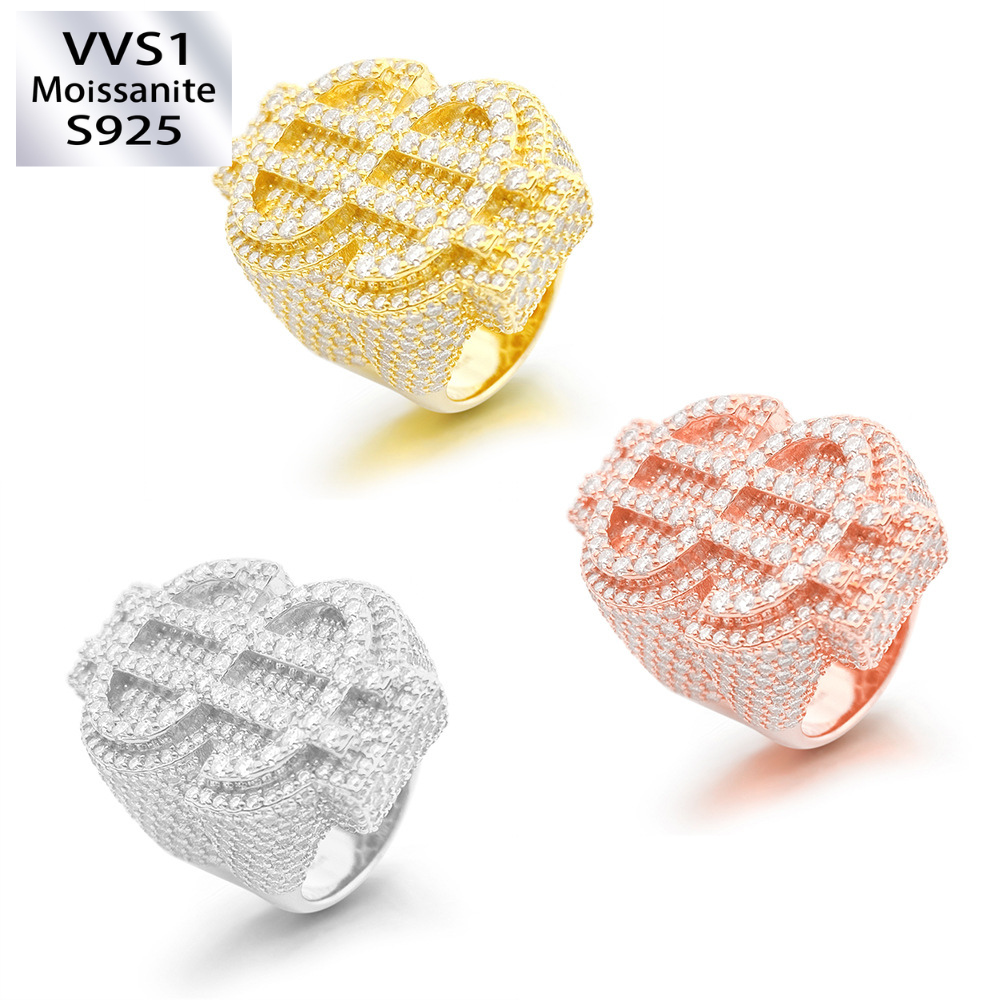 Moissanite Dollar Ring