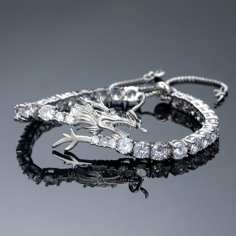 5mm Dragon Moissanite Tennis Bracelet