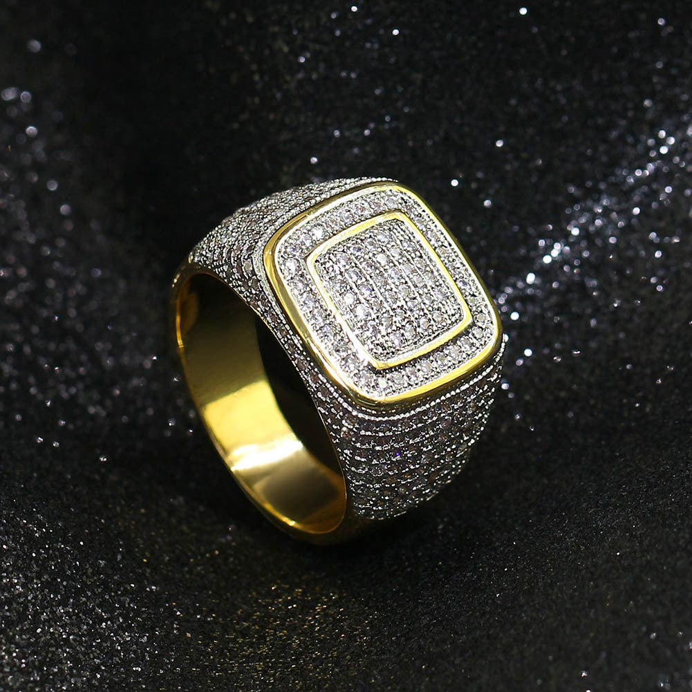 Hip Hop | Round Cut Men's Ring