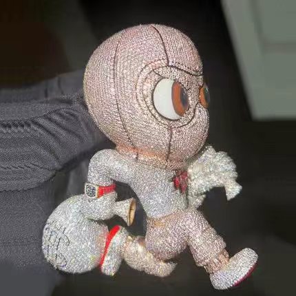 Street Style | Iced Out Masked Escape Thief Pendant