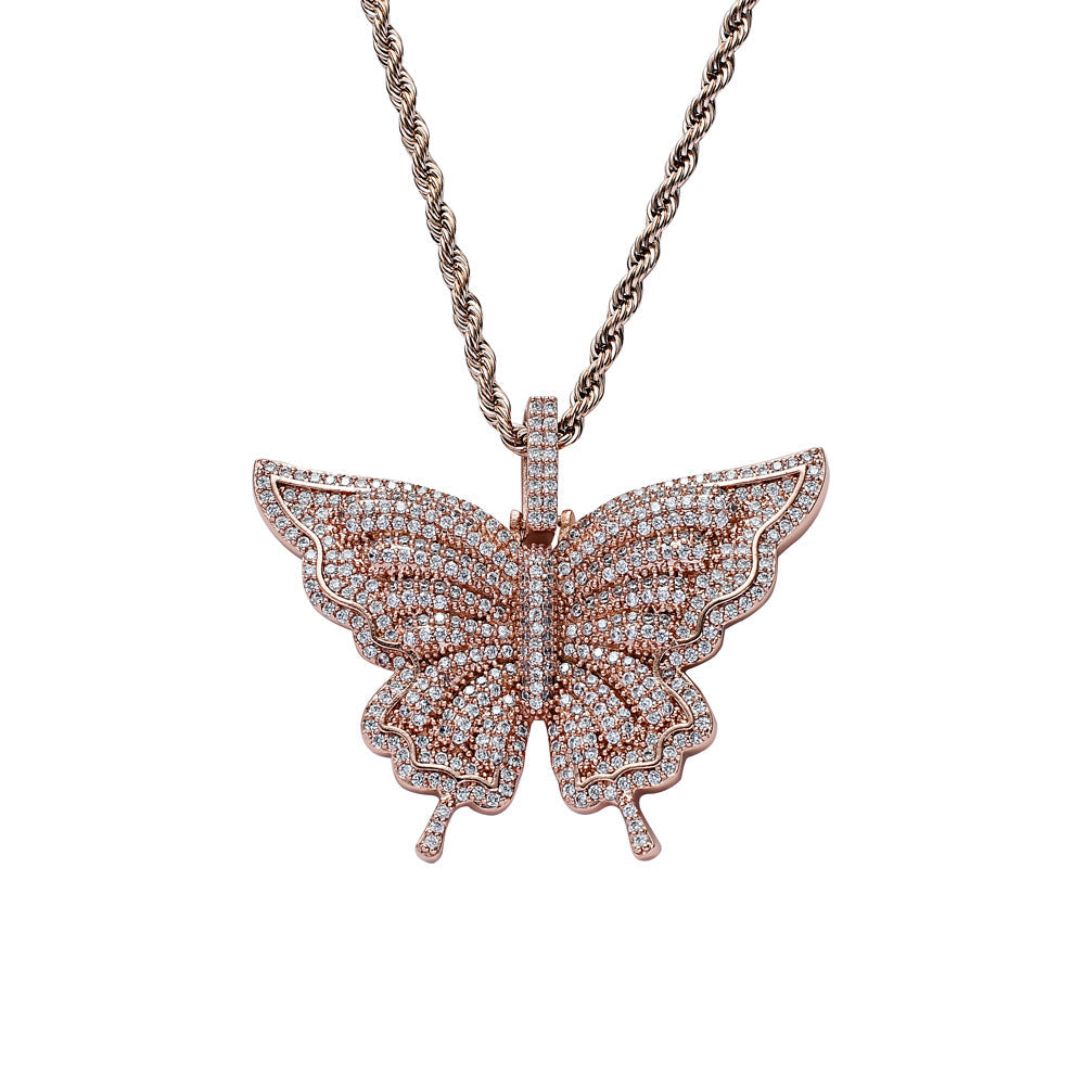 Butterfly Design Pendant Necklace
