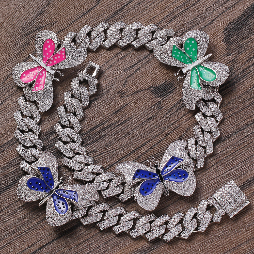 13mm Personalized Butterfly Necklace
