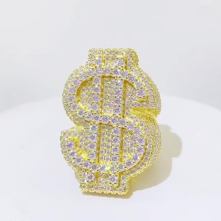 Moissanite Dollar Ring