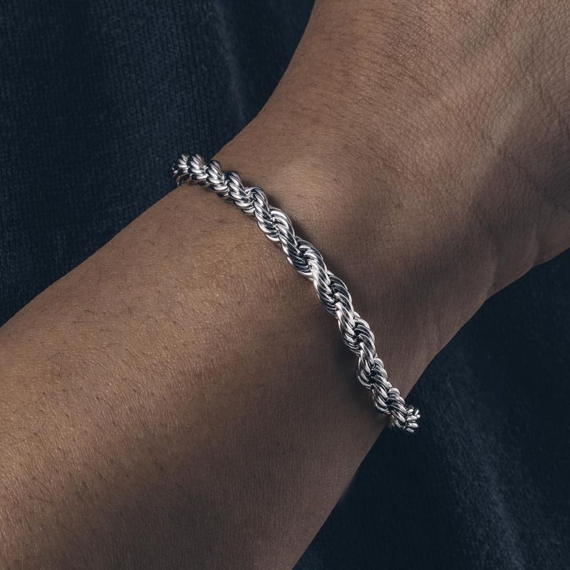 6mm Rope Bracelet in Gold