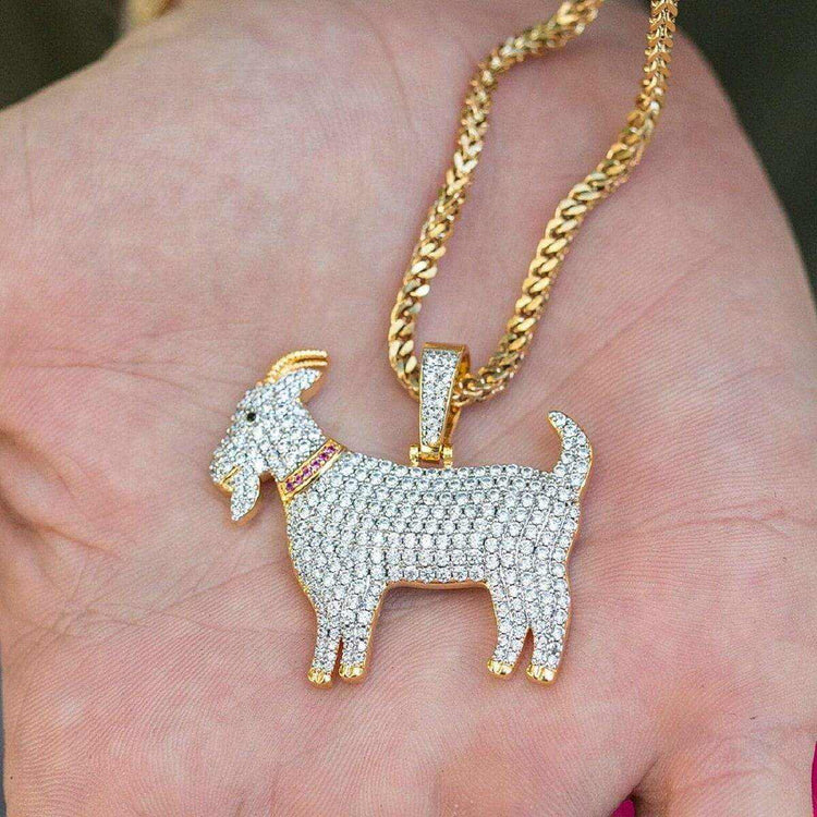 S925 Silver Moissanite Sheep Pendant
