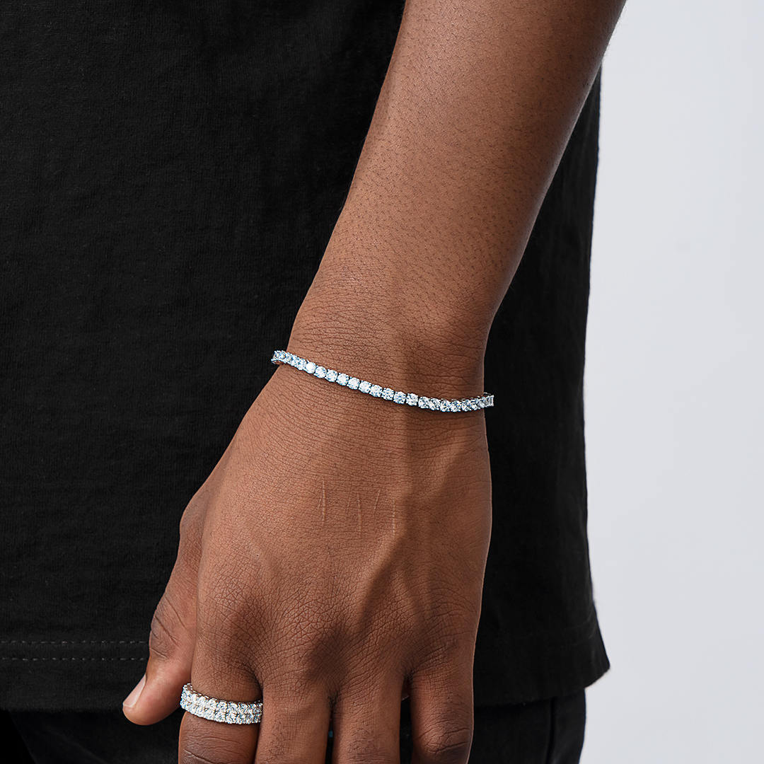 S925 Moissanite Tennis Bracelet For Men