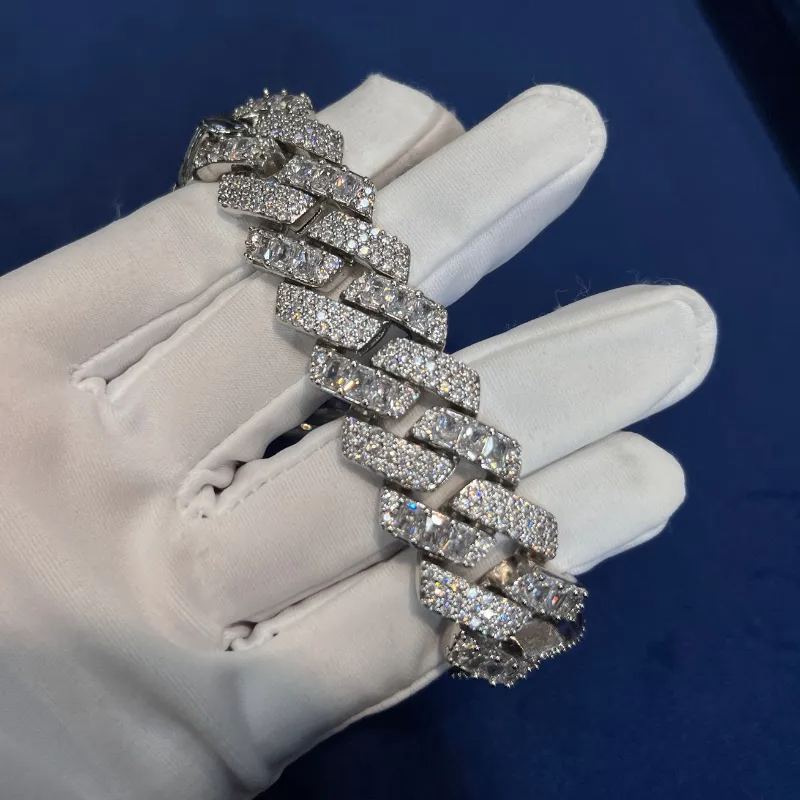 20mm Moissanite Personalized New Cuban Bracelet