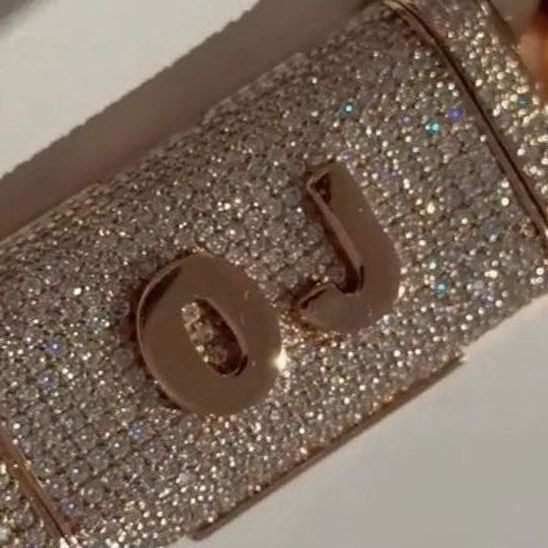 20mm Moissanite Custom Letter Buckle Cuban Chain