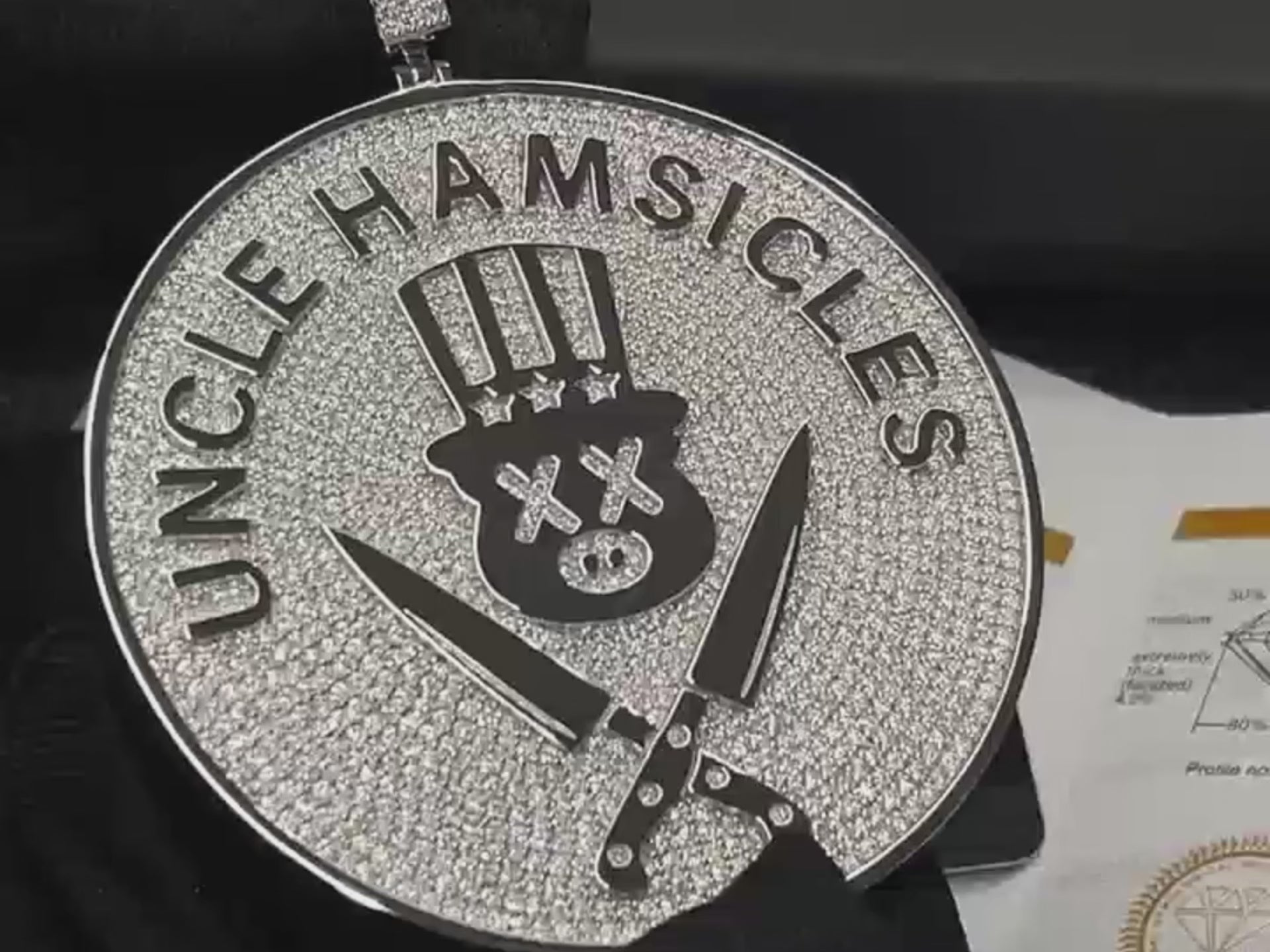 custom hip hop jewelry design and private customization service video by vvs1box