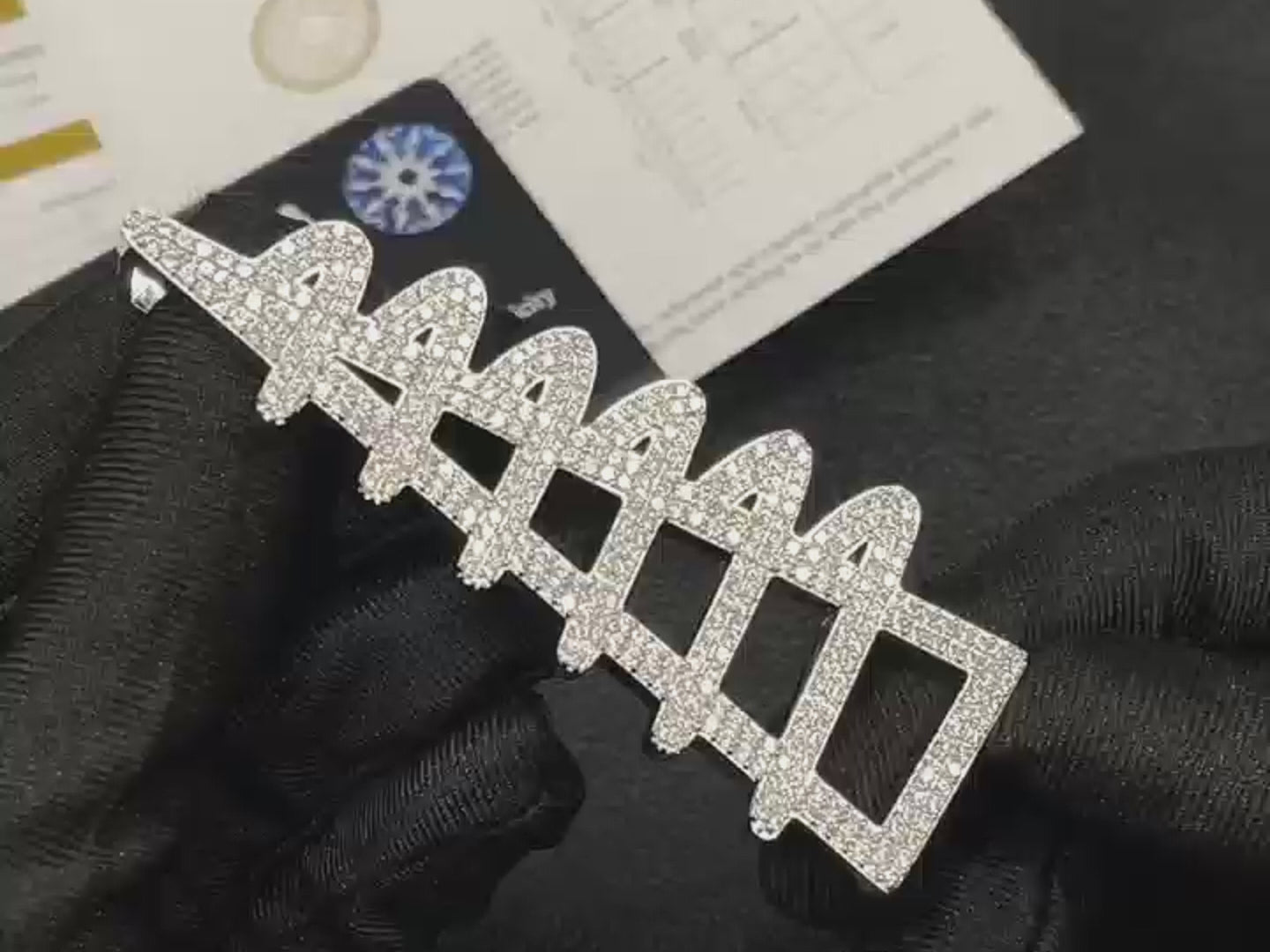 S925 sterling silver hip hop jewelry material video inspired by street culture