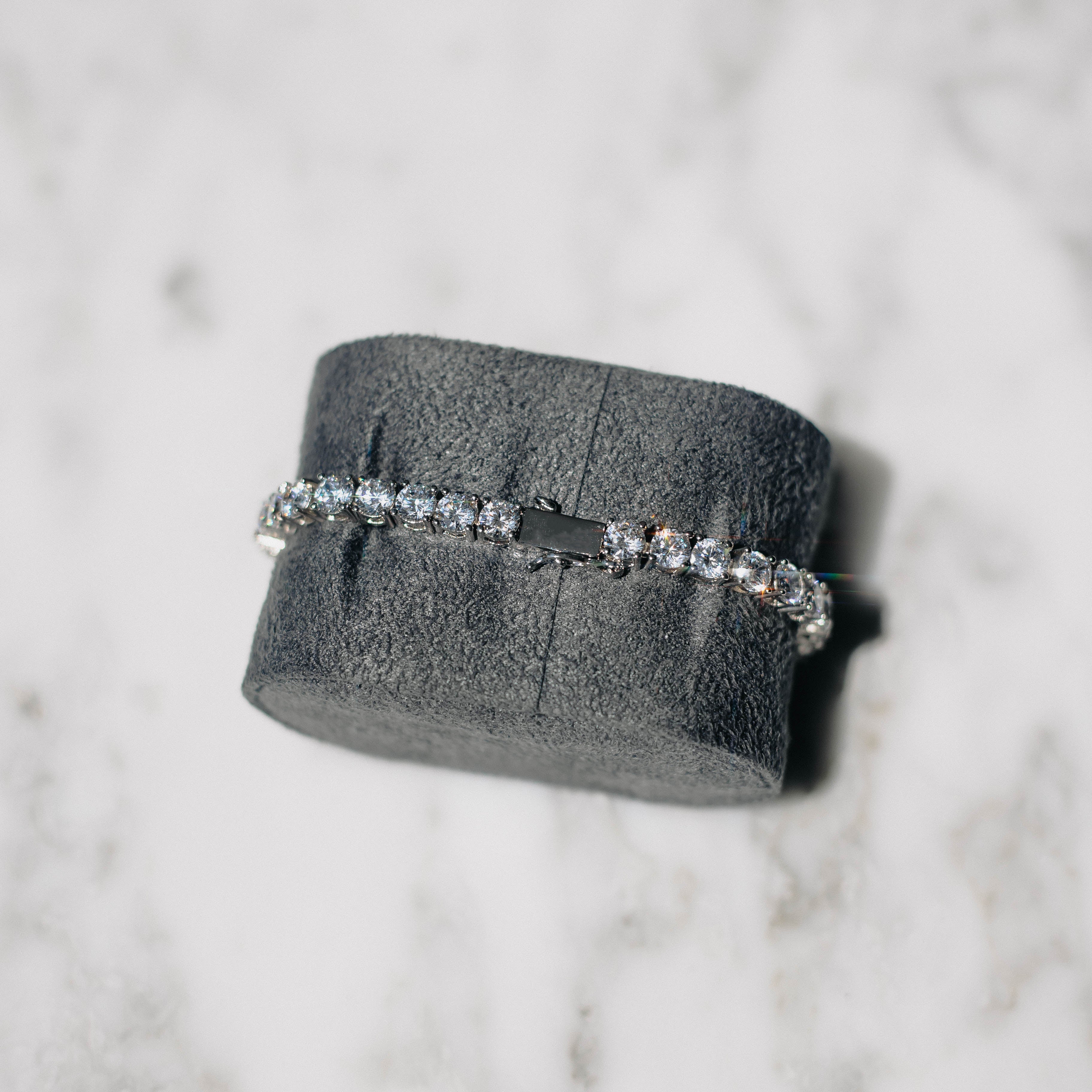 5mm S925 Silver Moissanite Tennis Bracelet